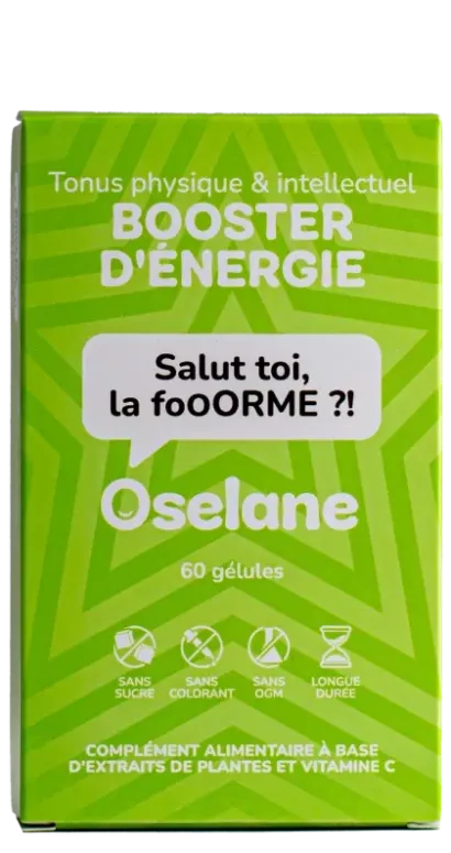 Booster d'Énergie – Ginseng, Guarana & Noix de Kola | Oselane