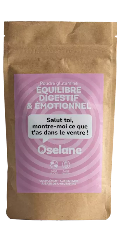 Équilibre Digestif & Émotionnel – Poudre de L-Glutamine | Oselane