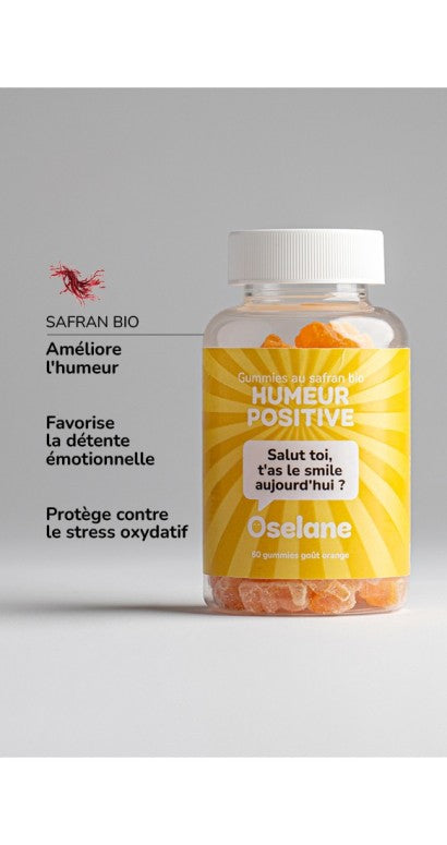 Humeur Positive – Gummies au Safran Bio | Oselane