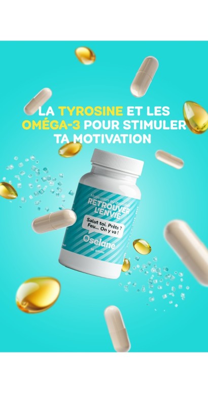Retrouver l'Envie – Tyrosine, Oméga-3 & Magnésium | Oselane